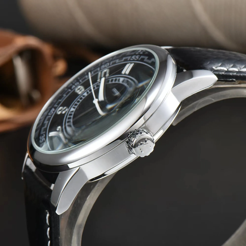 Men's Quartz Chronograph Wristwatch: Stylish Luxury Watch with Full Functionality