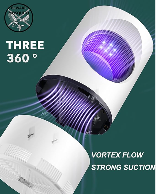 Electric Indoor Mosquito Trap, Mosquito Killer Lamp with USB Power Supply and Adapter