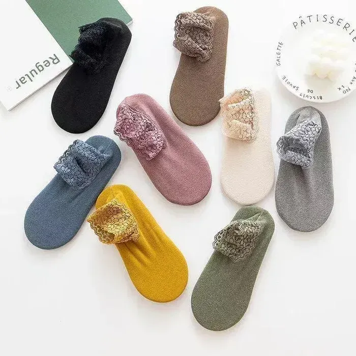 8 Pairs Of All Colors New Fashion Lace Warmer Socks(One size fit all)
