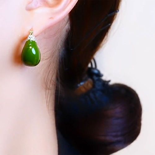 Diamond-encrusted Elegant Earrings