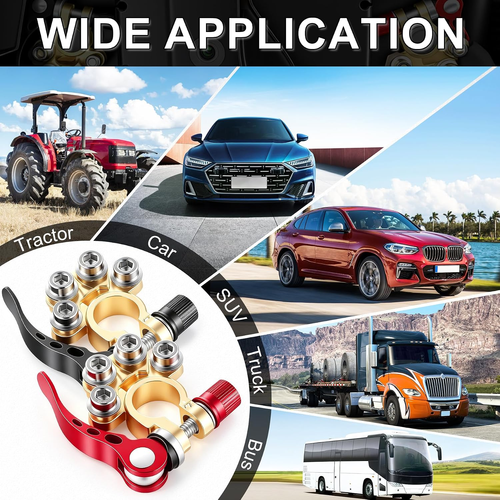Universal Battery Terminal Connectors Leak-proof Post Wrench Lock for Car Van Caravan