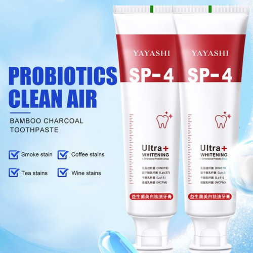 STYLE Sp-4 Probiotic Toothpaste Whitening, Yayashi Sp-4 Toothpaste, Yiliku Sp-4 Super Probiotic-4 Toothpaste, SP-4 Brightening Toothpaste Fresh Breath Toothpaste 120g (Whitening)