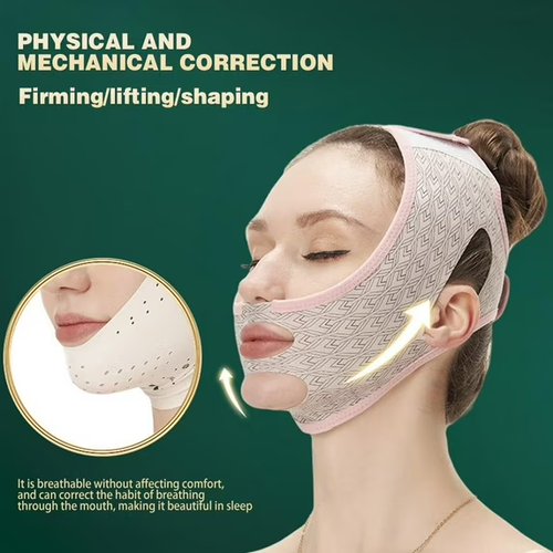 Beauty Face Sculpting Sleep Mask,V Line lifting Mask Facial Slimming Strap - Double Chin Reducer Chin Up Mask Face Lifting Belt