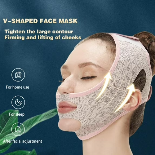 Beauty Face Sculpting Sleep Mask,V Line lifting Mask Facial Slimming Strap - Double Chin Reducer Chin Up Mask Face Lifting Belt