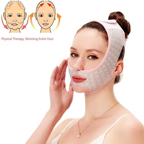 Beauty Face Sculpting Sleep Mask,V Line lifting Mask Facial Slimming Strap - Double Chin Reducer Chin Up Mask Face Lifting Belt