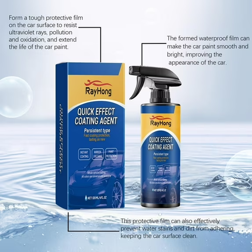 Ray Hong Spray Coating Agent, Multifunctional Advanced Car Quick-Acting Coating Agent Spray, Rayhong Quick Effect Coating Agent, Long-Lasting Protection Waterless Wash, Easy to Use