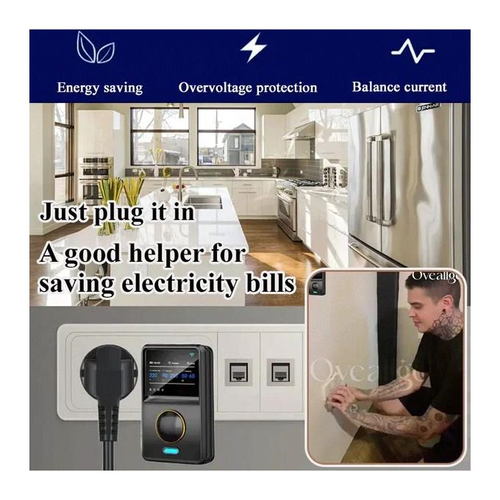 Smart Energy-Saving Power Saving Box - Black - Fire-Resistant