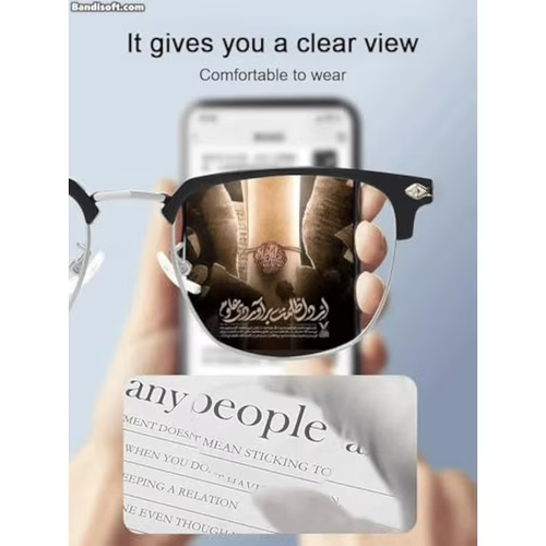Ultra Light Anti Blue Presbyopic Glasses, Titanium Frame HD Reading Glasses with Spring Hinge, Unisex Anti Eyestrain Glare UV