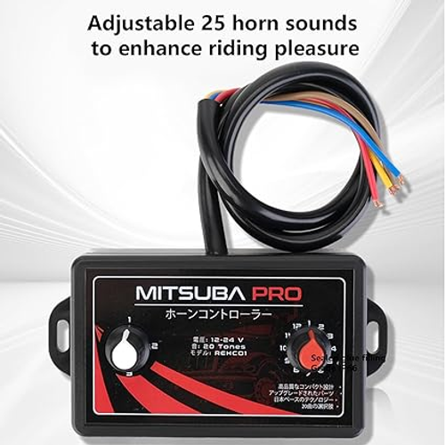 25 Tones Car Horn Control Box | 12-24V Horn Speaker Control Box,Waterproof Music Controller Snails, Sound Controller Unit For Car Motorcycle Boat