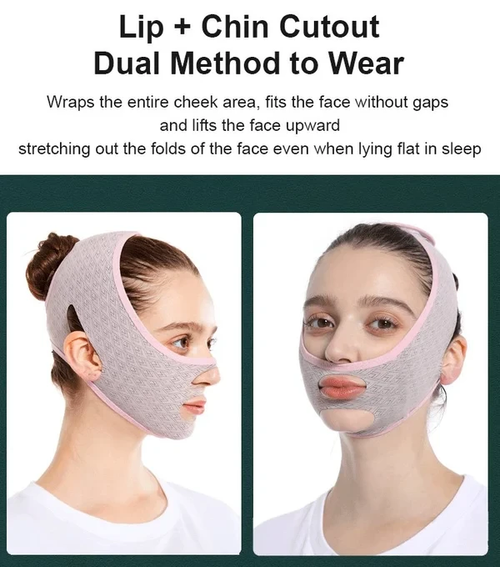 Beauty Face Sculpting Sleep Mask,V Line lifting Mask Facial Slimming Strap - Double Chin Reducer Chin Up Mask Face Lifting Belt