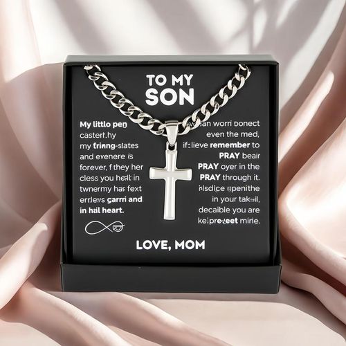 Stainless Steel Cross Pendant Necklace
