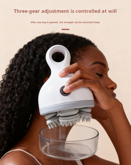 Electric Scalp Massager with Rotating Massage Heads – Head Care Device for Scalp Stimulation and Relaxation