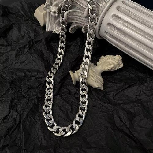 Titanium steel necklace（Width 9.9mm, length 65cm）