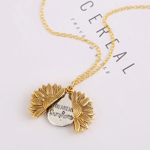 Sunflower necklace