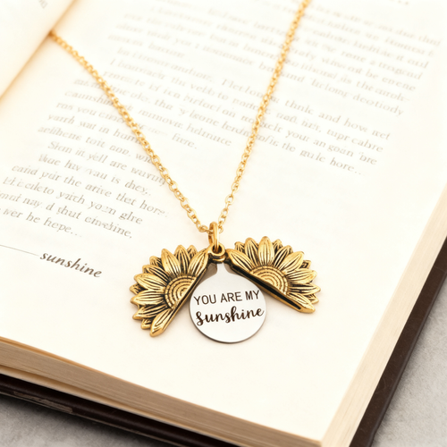 Sunflower necklace