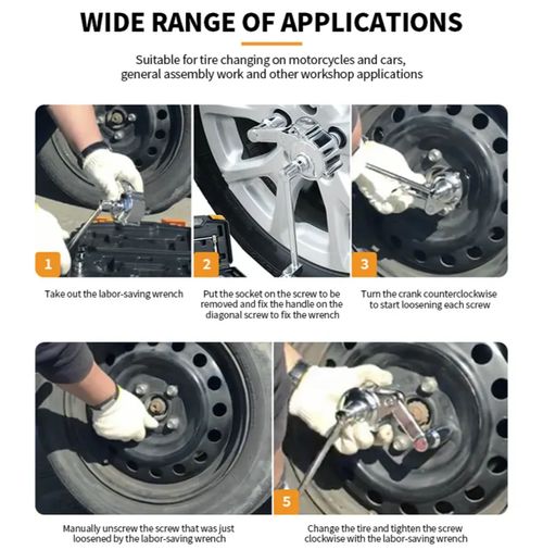 Car Torque Multiplier Wrench Labor Saving Spanner