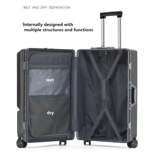 4 wheeled luggage Luggage bag ABS+PC luggage cart set luggage