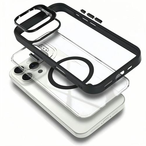 Luxury Magnetic Shockproof Phone Case for IPhone 17  Pro Max Funda Stand Glass Lens Protection Cover