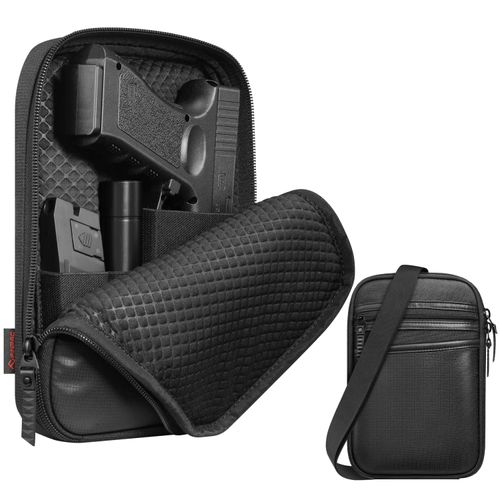 Concealed Carry Gun Pouch With Shoulder Strap