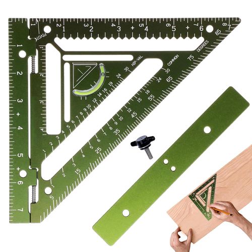 Precision Adjustable Carpentry Rafter Square