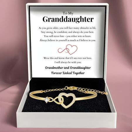 To My Granddaughter – Infinity Heart Bracelet