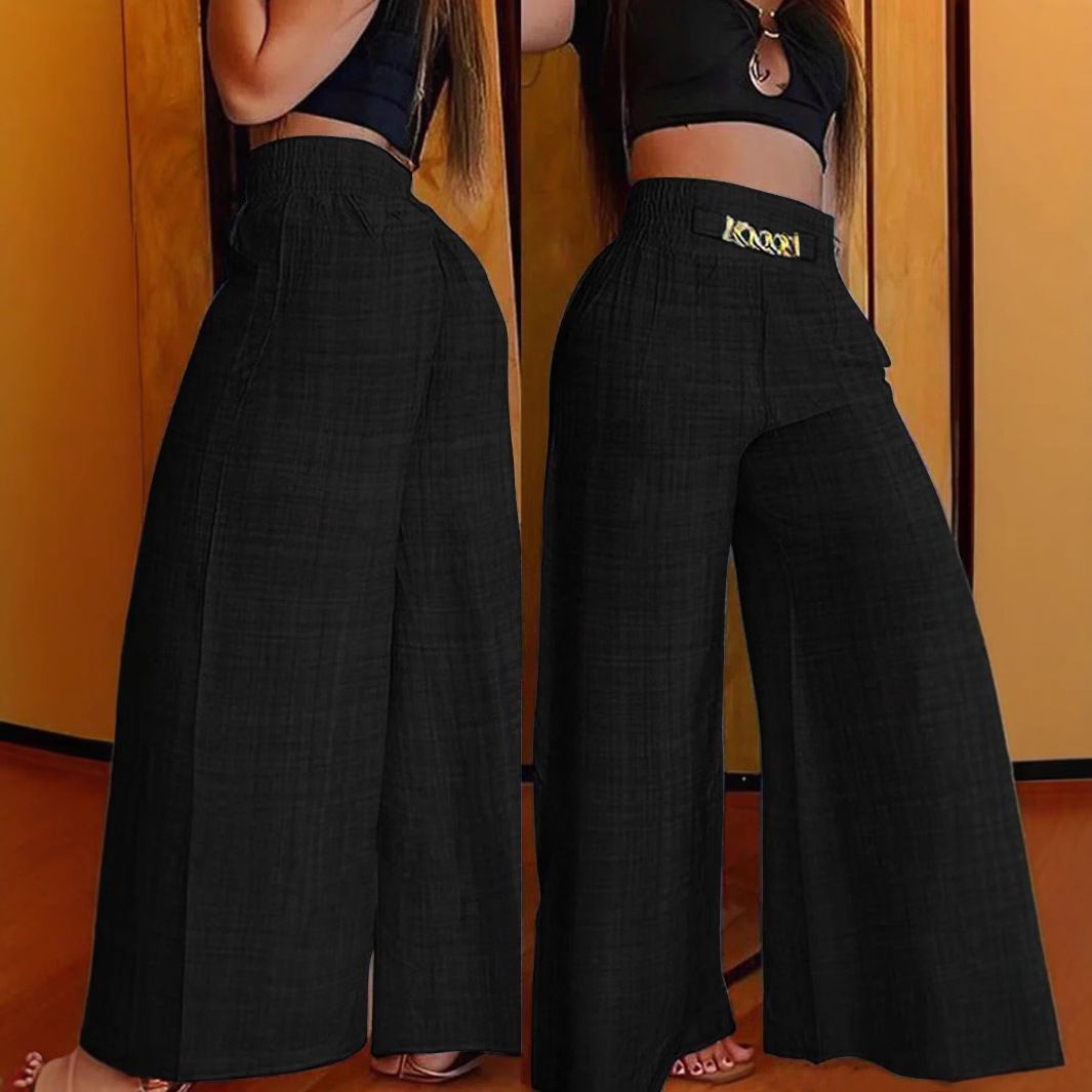 ⏳Time-Limited Special⏰Women's High-Waist Wide-Leg Trousers with Belt Accent