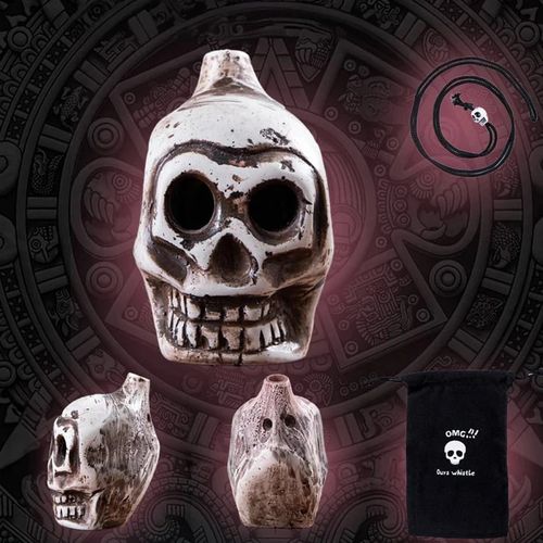 🔥Halloween Skull Ornament Set – ☠️Gothic Resin Skull Decoration for Fireplace & Shelf💥