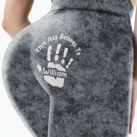 This Ass Belongs To - Naughty Gifts For Wife - Personalized Leggings