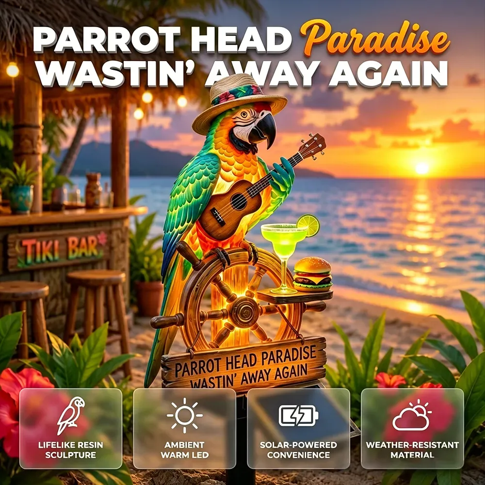 🔥 PARROT GUITAR SOLAR GARDEN LIGHT