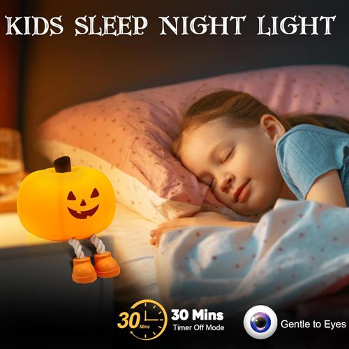 🏆Pumpkin Tap Light – Halloween Touch LED Pumpkin Night Lamp for Cozy Home Decor