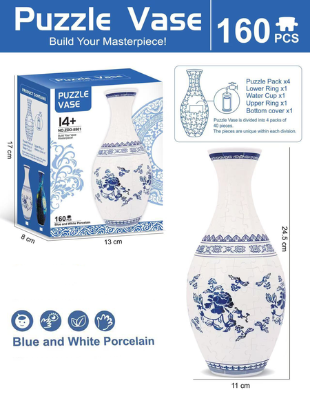 🎄Christmas 49% OFF🎅3D Puzzle Vase🖼️