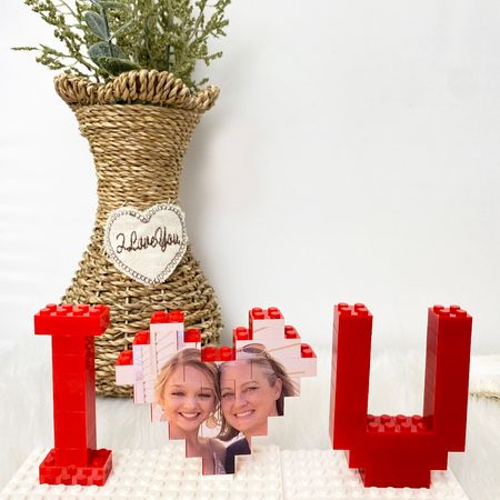 Custom Building Brick Mother's Day Gifts Photo Block Personalised I Love You Brick Puzzles Gifts