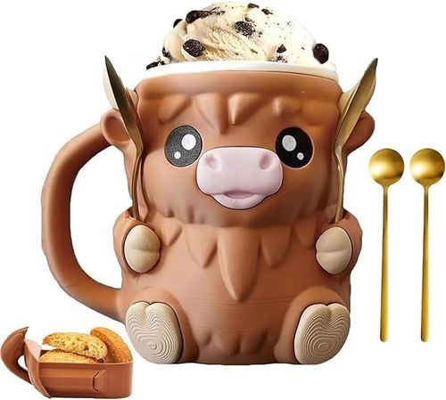 🐂Highland Cow Ice Pint Holder🍨