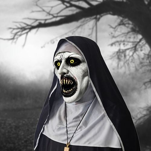 ✨Horror Latex Nun Mask😈