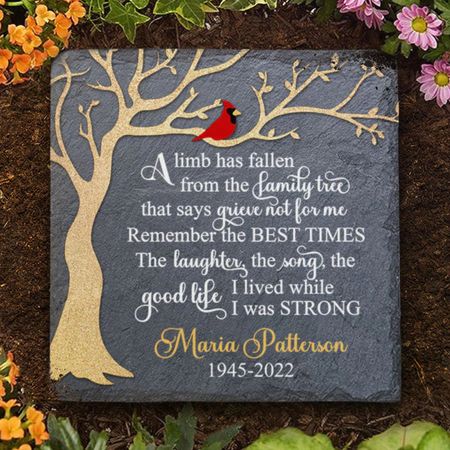 The Good Life I Lived While I Was Strong - Personalized Memorial Stone