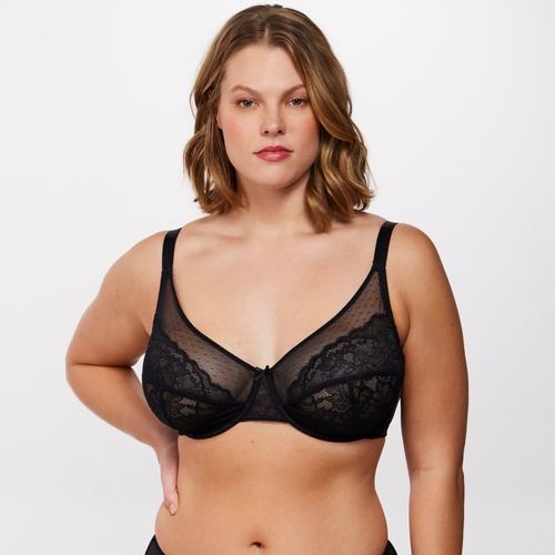 🔥2025 HOT SALE-49% OFF🔥HSIA Enchante Floral Lace Plus Size Underwire Unlined Unpadded Full Coverage Bra