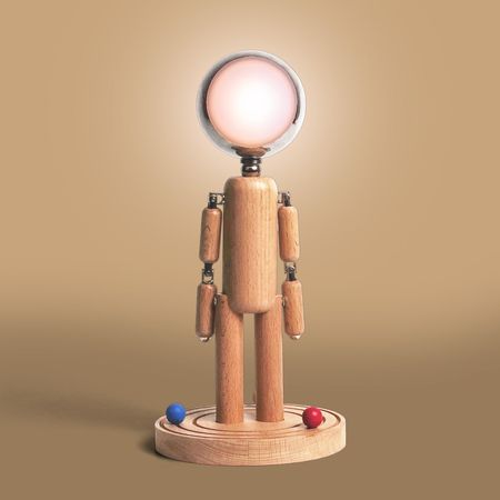 Wooden astronaut lamp - Magical Floating Spaceman with Magnetic Fun