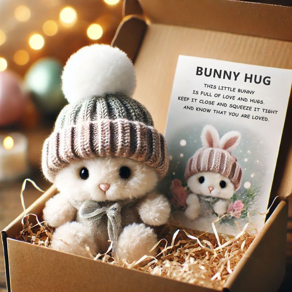🎉Special Sale 50% OFF🐇Handmade Mini Bunny Hug Cute Easter Gift🎁