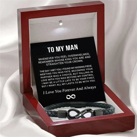To My Man - Infinity Personalized Bracelet