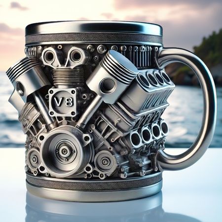 V8 & V6 Engine Mugs – Fuel Your Sips with Car Vibes! 🏁