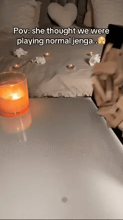 👩‍❤️‍💋‍👨Couple Date Block Tower Jenga Game💕