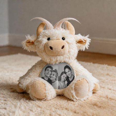 Custom Photo Highland Cow Plush
