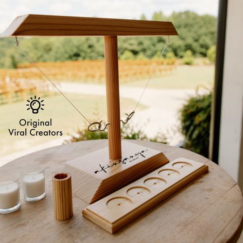Personalized Wooden Ring Toss Game - Custom Name