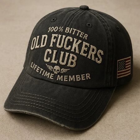🎉Buy More Save More🧢 Old Fuckers Club - Vintage Cotton Baseball Cap