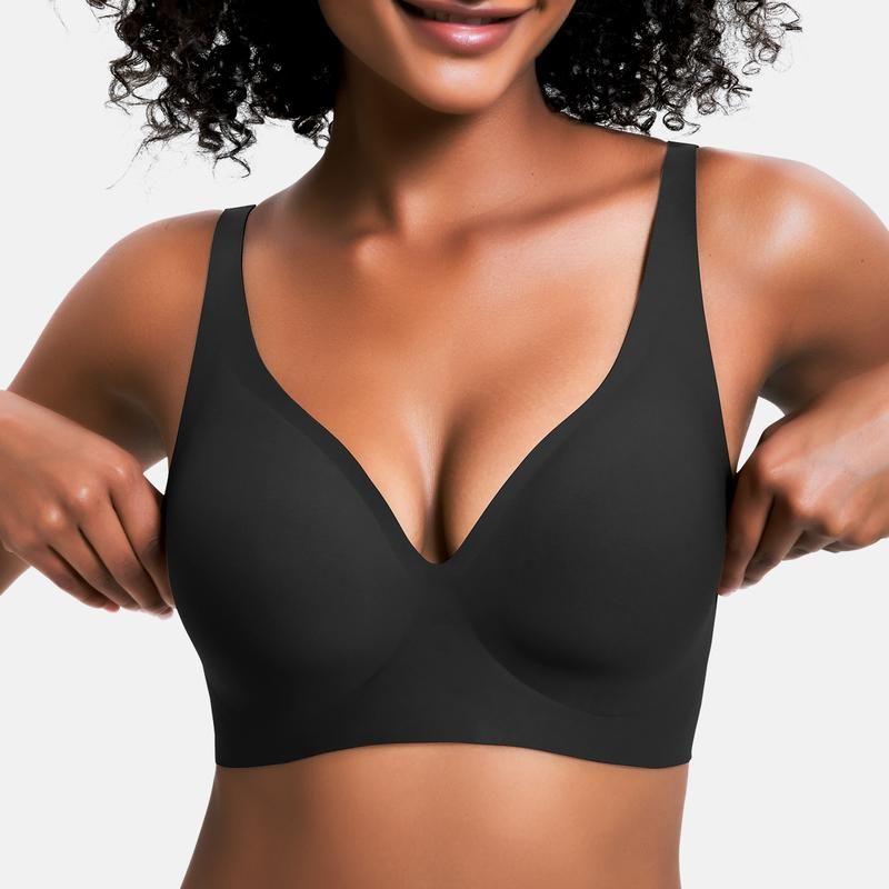 🎁🔥Womens Comfortable Wireless Bras Push Up Bralettes Seamless Tshirts Bras