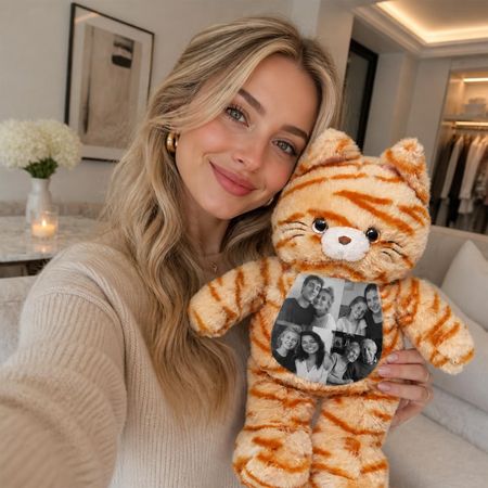 Custom Photo Cat Plush
