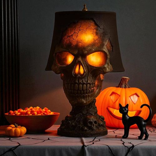 Halloween Lava Skull Lamp