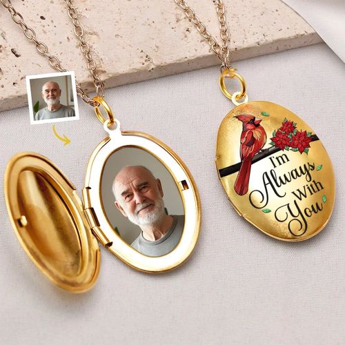 Custom Photo Memorial Locket Necklace
