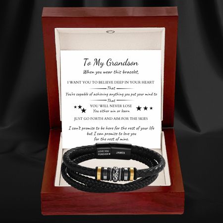 To My Grandson – Love You Forever Bracelet