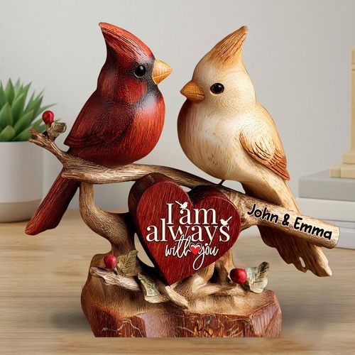 Cardinals I'm Always With You - Personalized Memorial Plaque